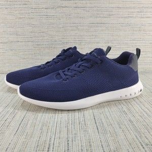 Men's Navy Athletic Knit Sneakers - Lightweight Comfort